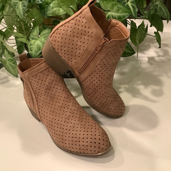 New OLIVE Street Boot Camel Leather Suede 8 - Picture 2 of 4